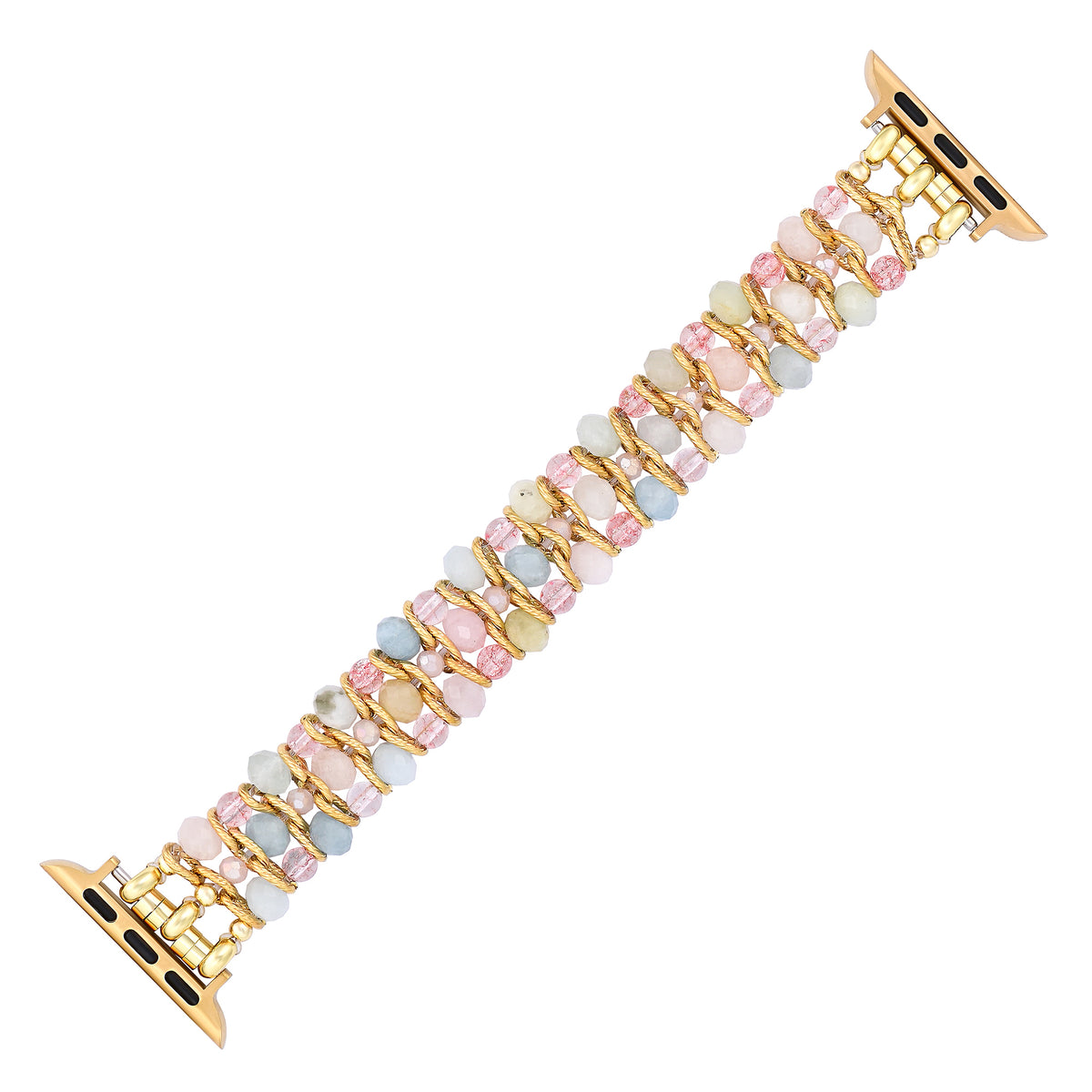 Bracelet extensible tressé Golden Dawn pour Apple Watch