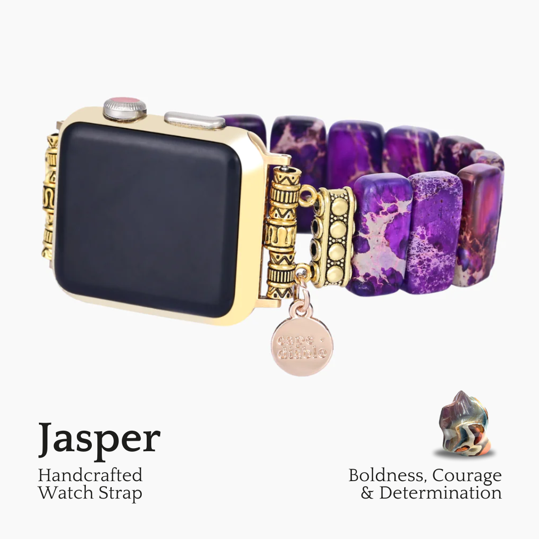 Indigo Tibetischer Jaspis Stretch Apple Watch Armband