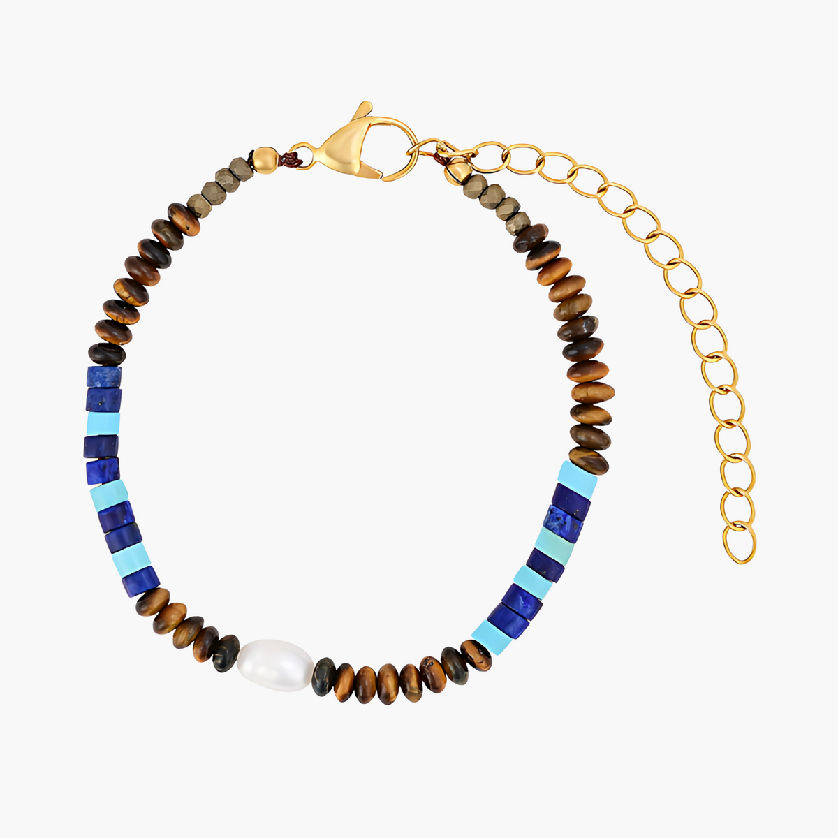 Herren Kobalt Erde Armband