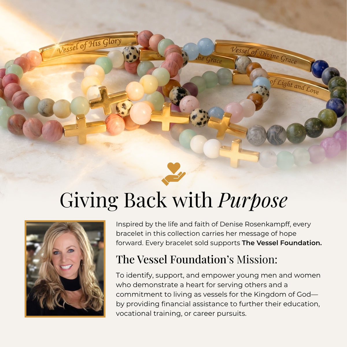 Armband „Vessel of Purpose Secret Message Blues“
