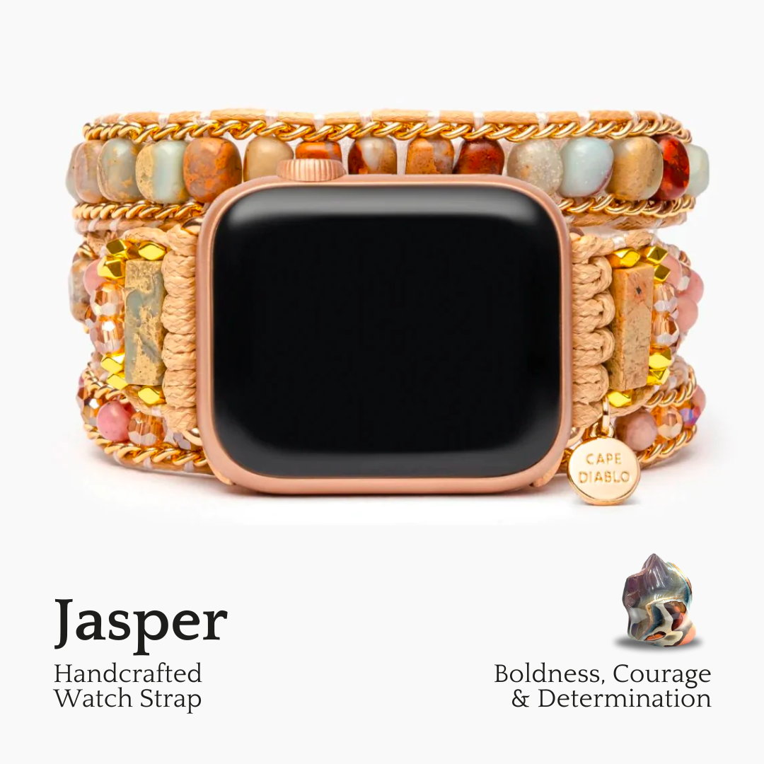 Bracelet doux en jaspe pour Apple Watch