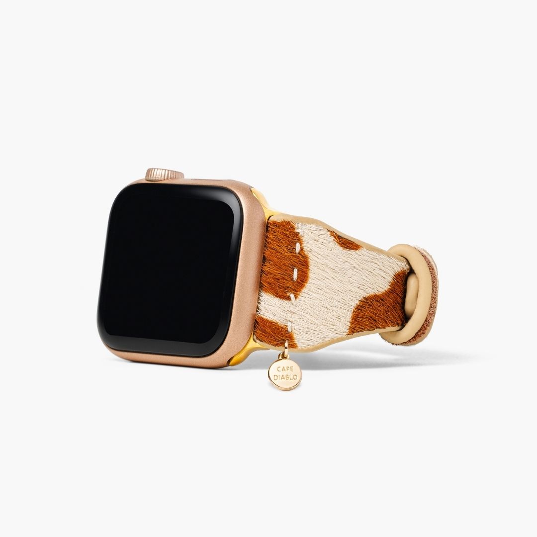 Bracelet Apple Watch en cuir lisse Savannah