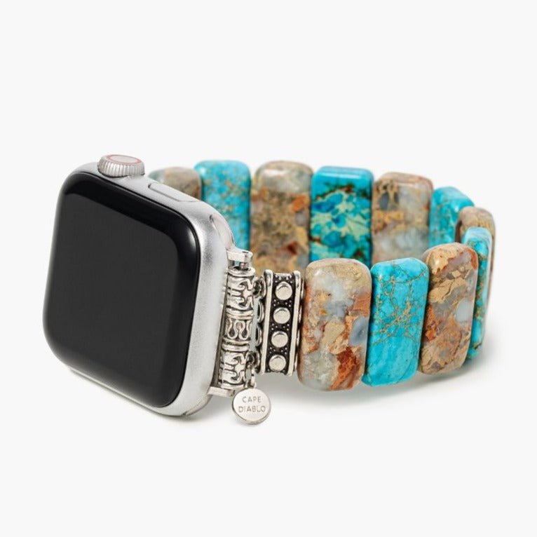 Coastal Türkis Stretch Apple Watch Armband