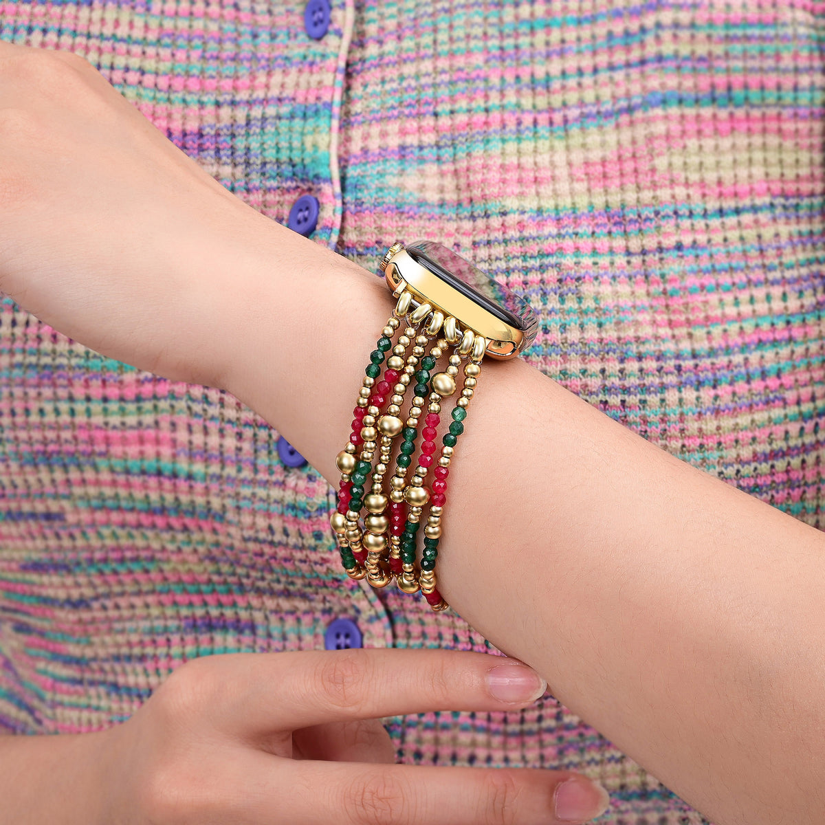 Christmas Glow Stretch Apple Watch Armband