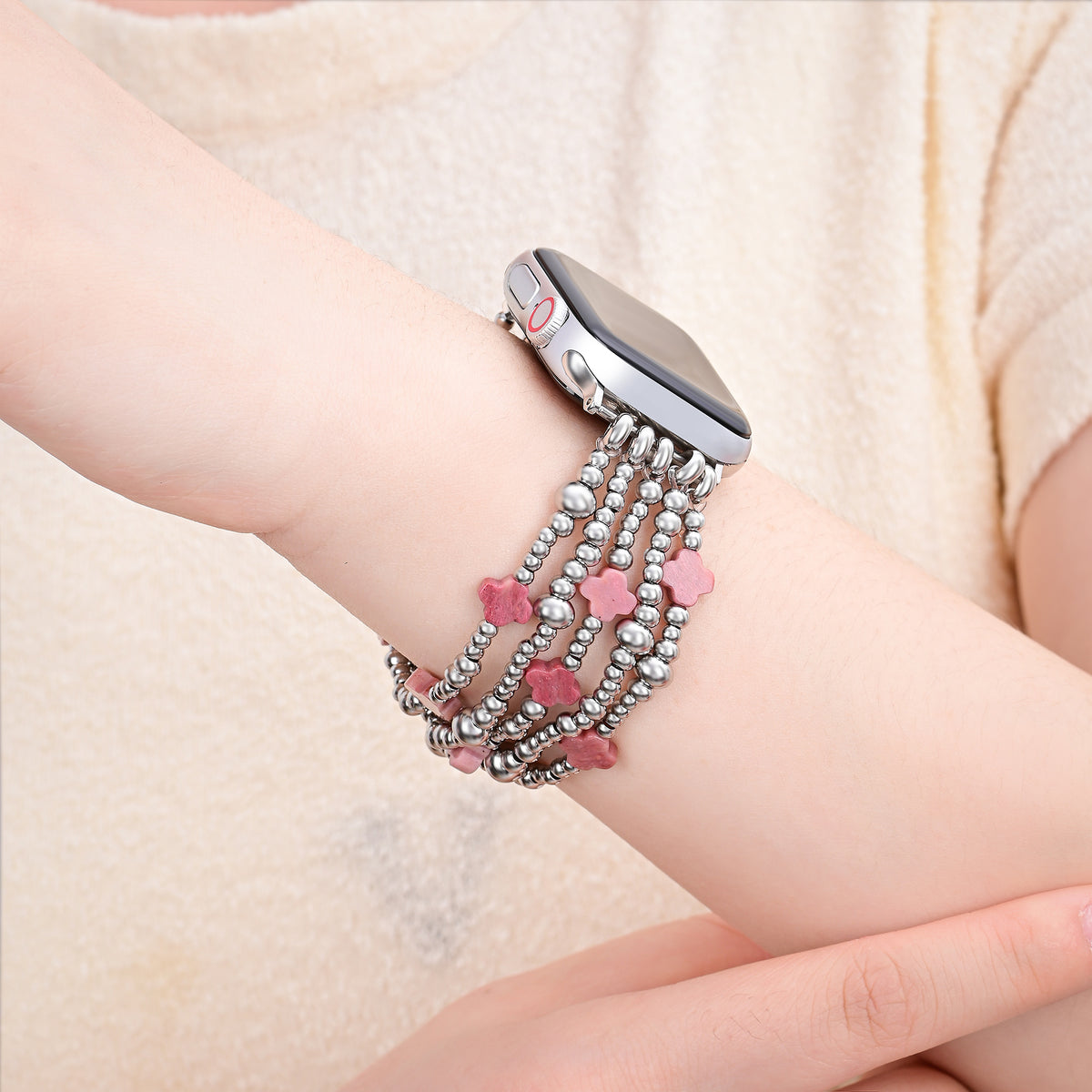 Fiery Grace Cross Stretch Apple Watch Armband