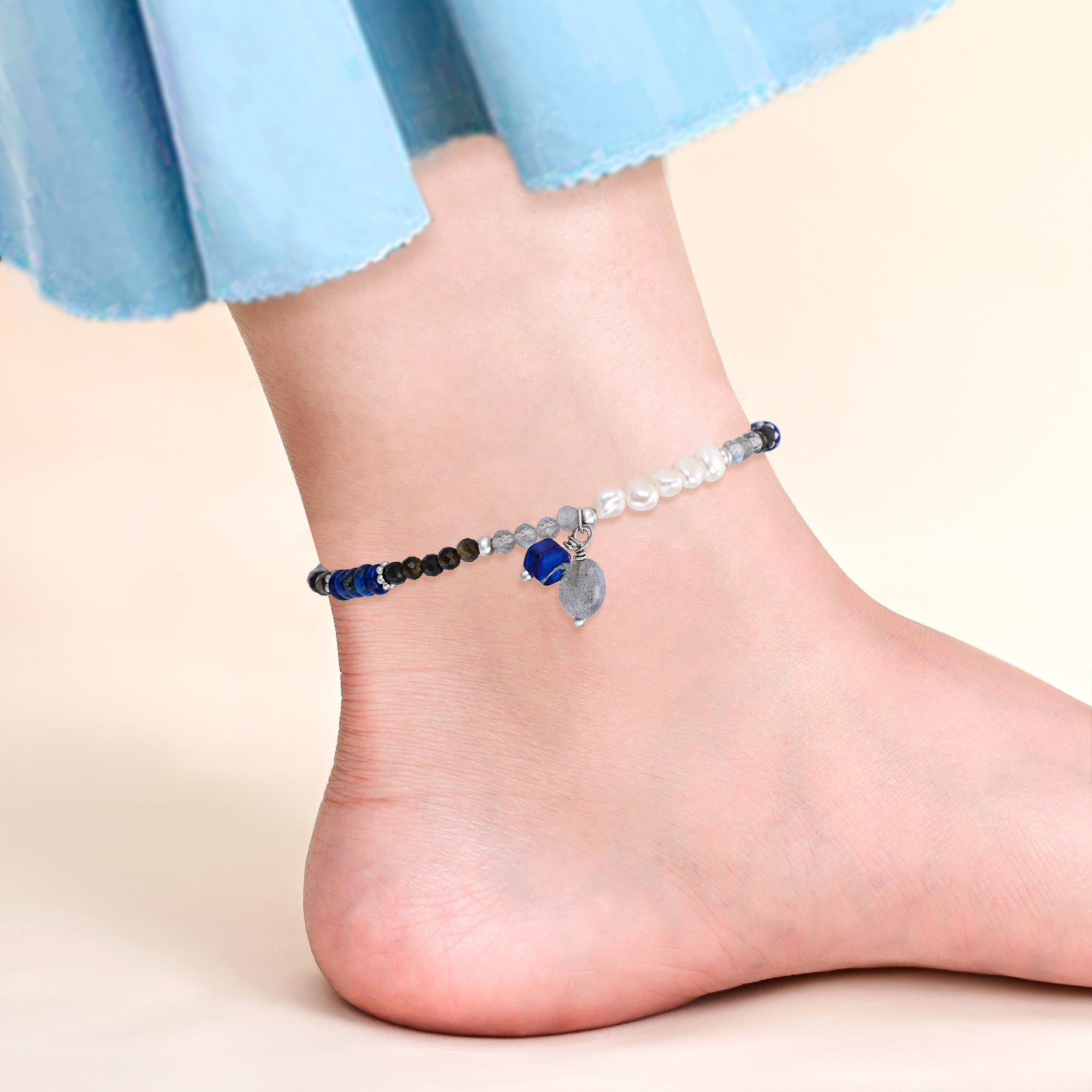 Bracelet de cheville Mystic Lapis Harmony