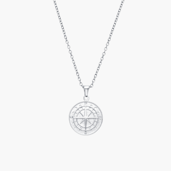Kompass Anhänger (Silber)