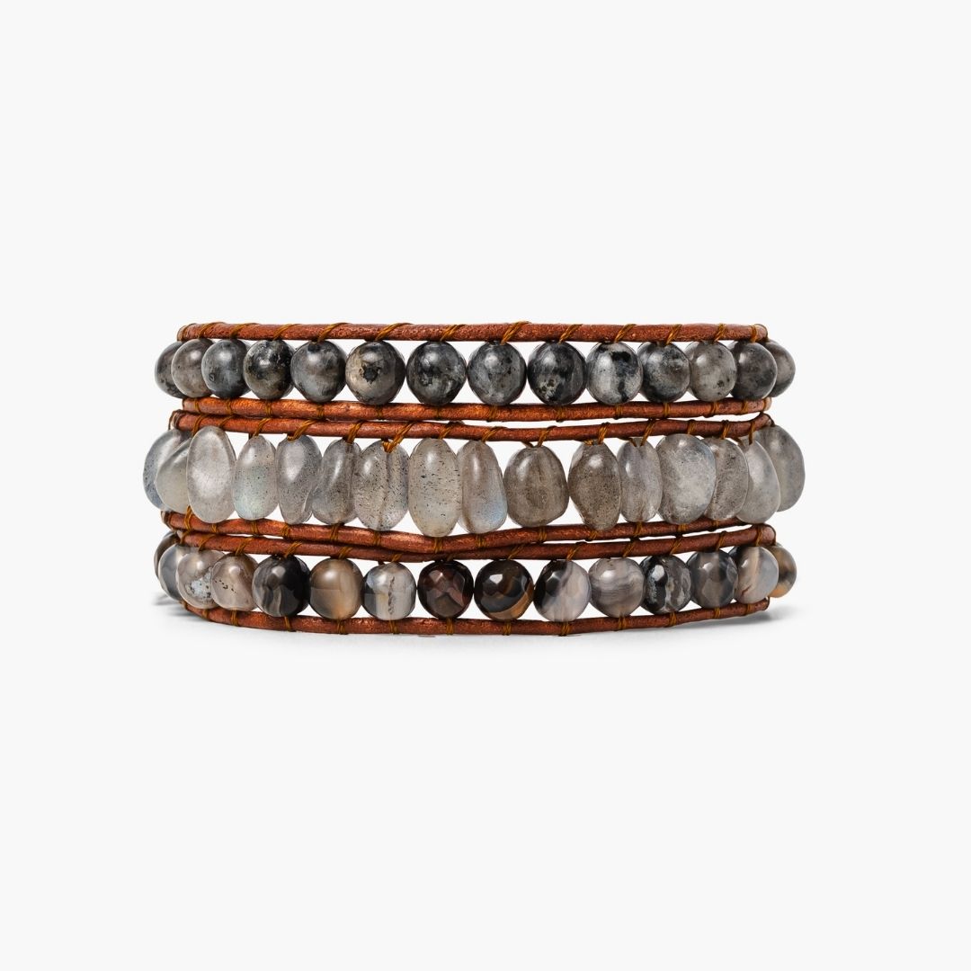 Labradorit Kunsthandwerker Wickelarmband