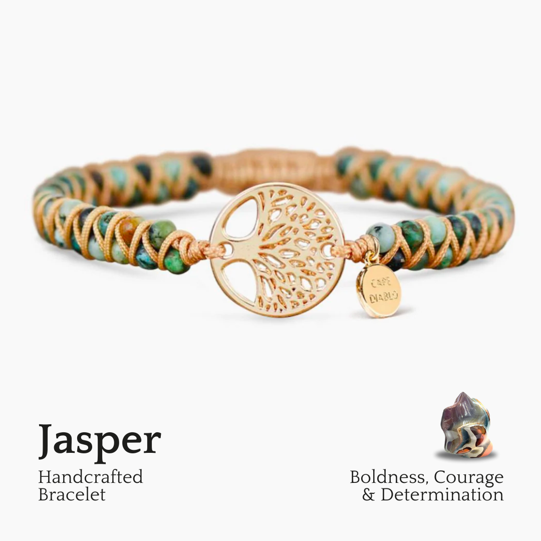 Bracelet en jaspe africain Arbre de Vie
