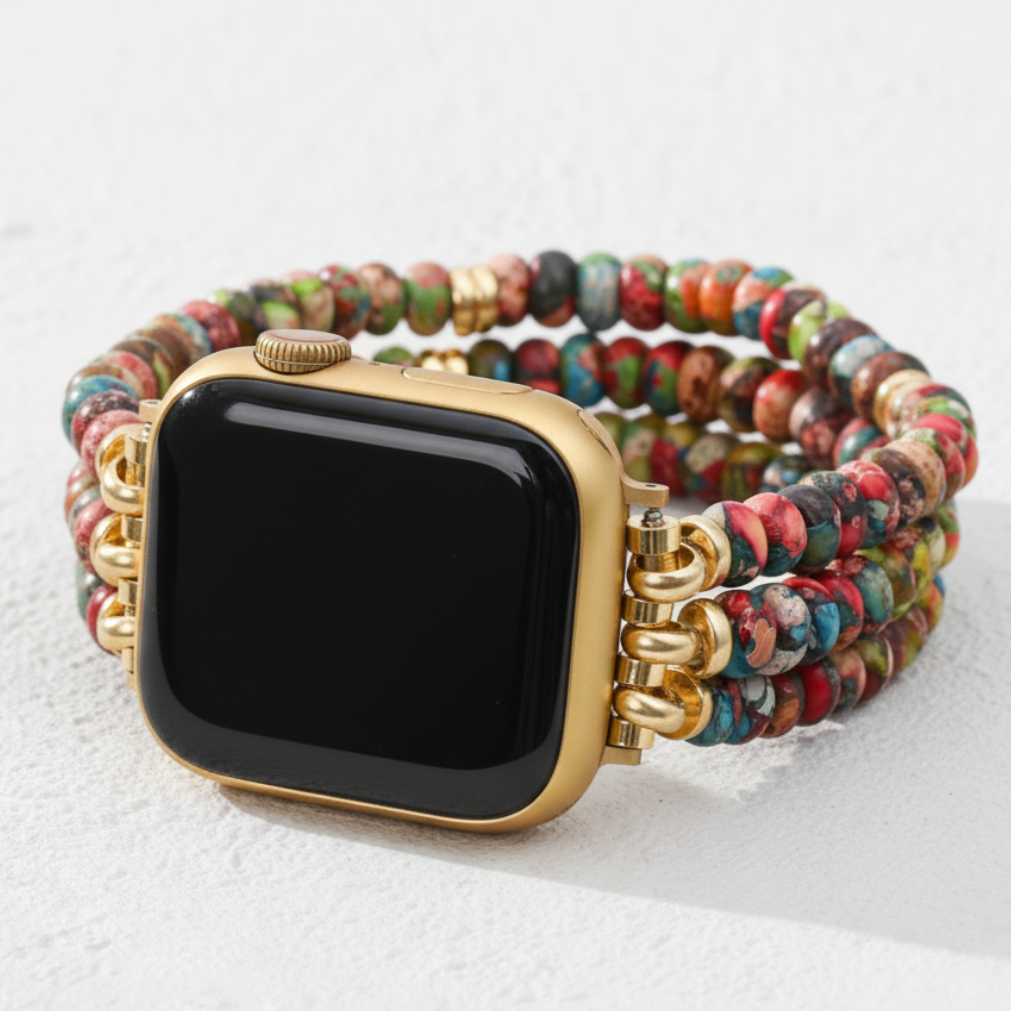 Kaleidoskop Boho Dehnbares Armband für Apple Watch
