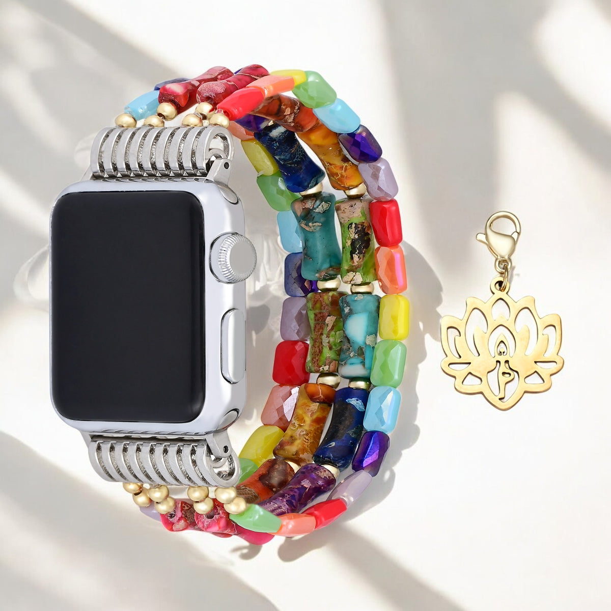 Bracelet Lotus Chakra Stretch Apple Watch