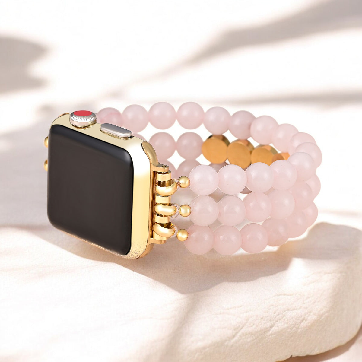 Rosequarz-Liebe Inspiration Apple Watch Armband