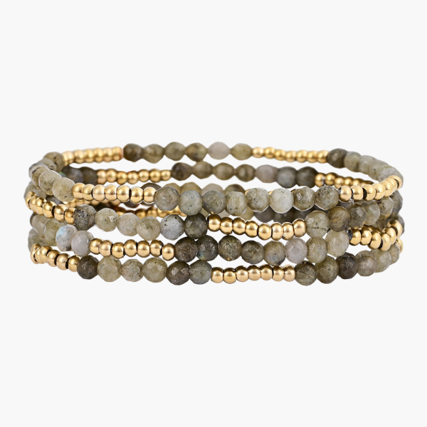 Ensemble de bracelets magiques en labradorite