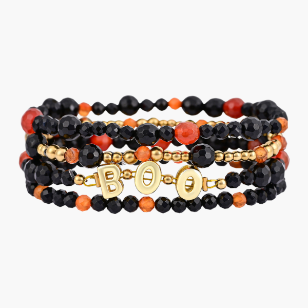 Ensemble de bracelets Patch de citrouille d'Halloween