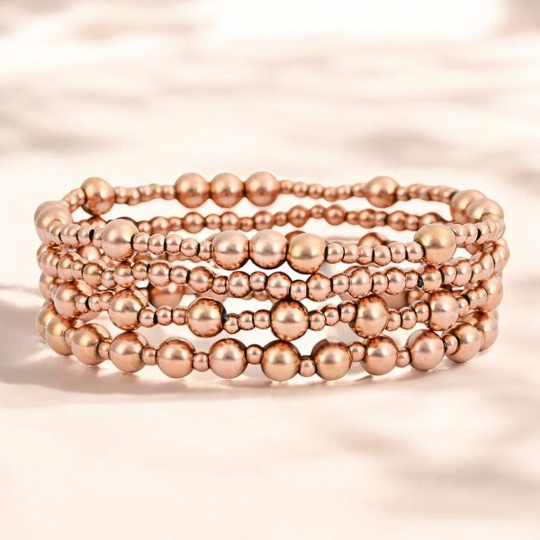 Ensemble de bracelets Sérénité en or rose