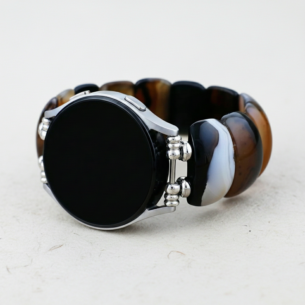 Bohemian Onyx Eleganz Stretch Armband für Samsung Galaxy Watch