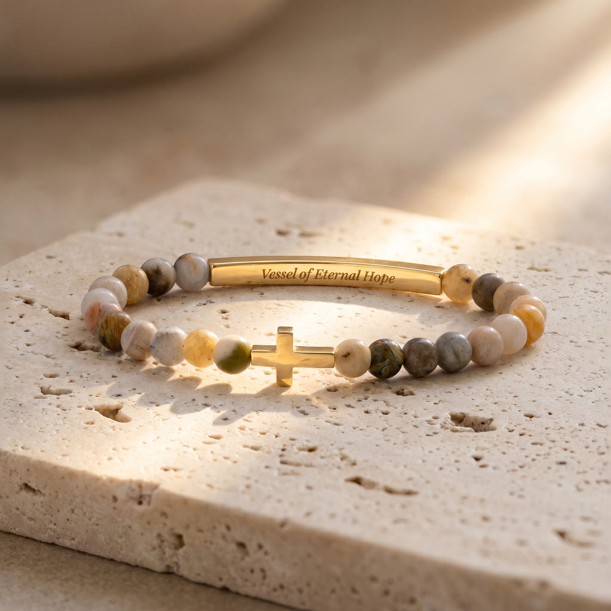 Vessels of Purpose Geheimnachricht Achat-Armband