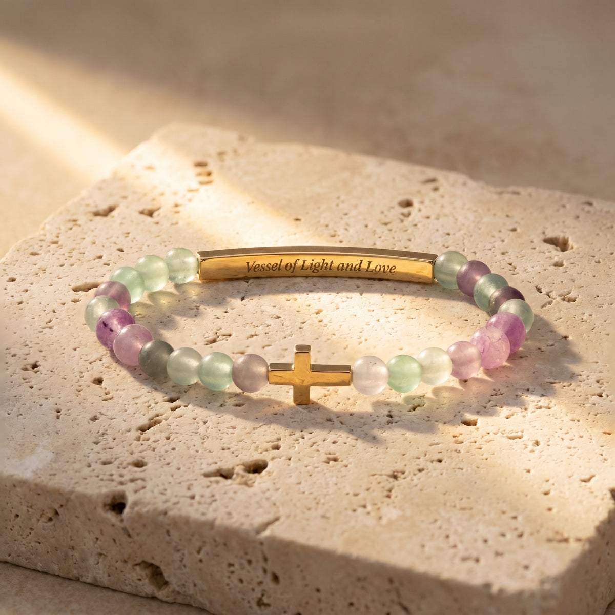 Armbänder mit geheimer Botschaft „Vessels of Purpose“ in Lavendel