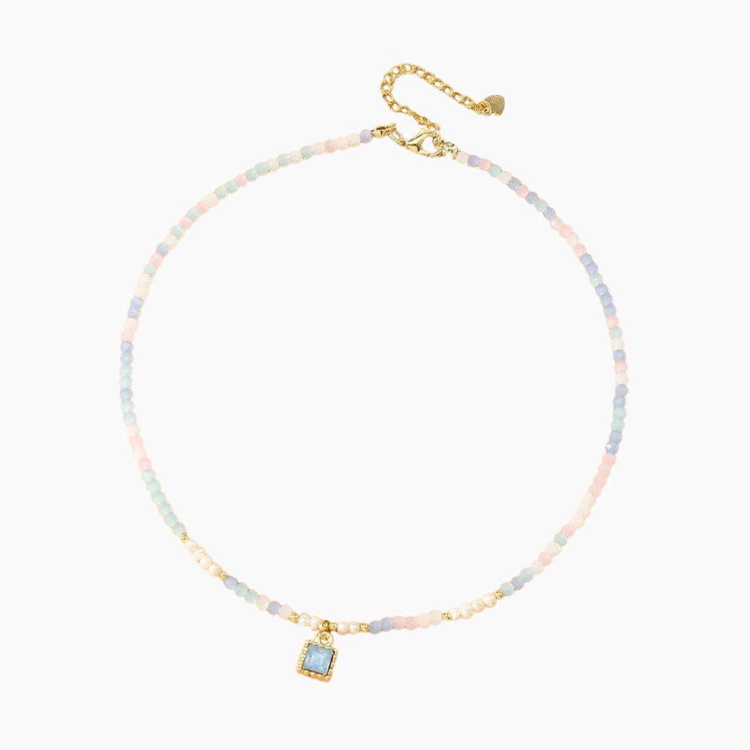 Tranquiler Himmel Kristallhalsband mit Choker