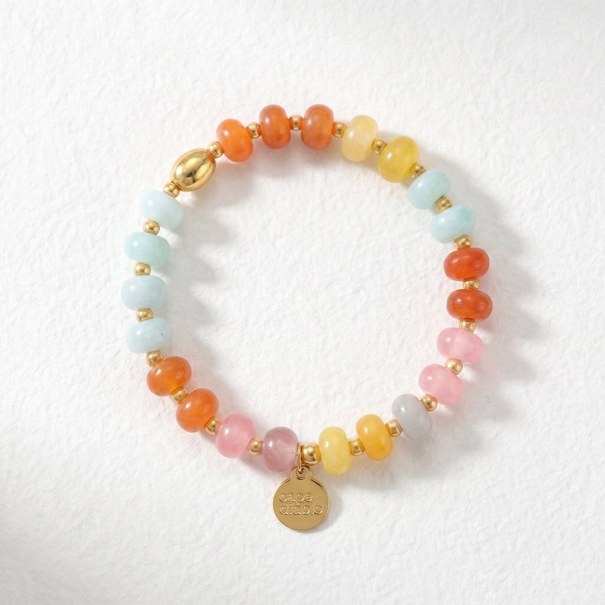 Bernstein-Jade-Blüten-Armband