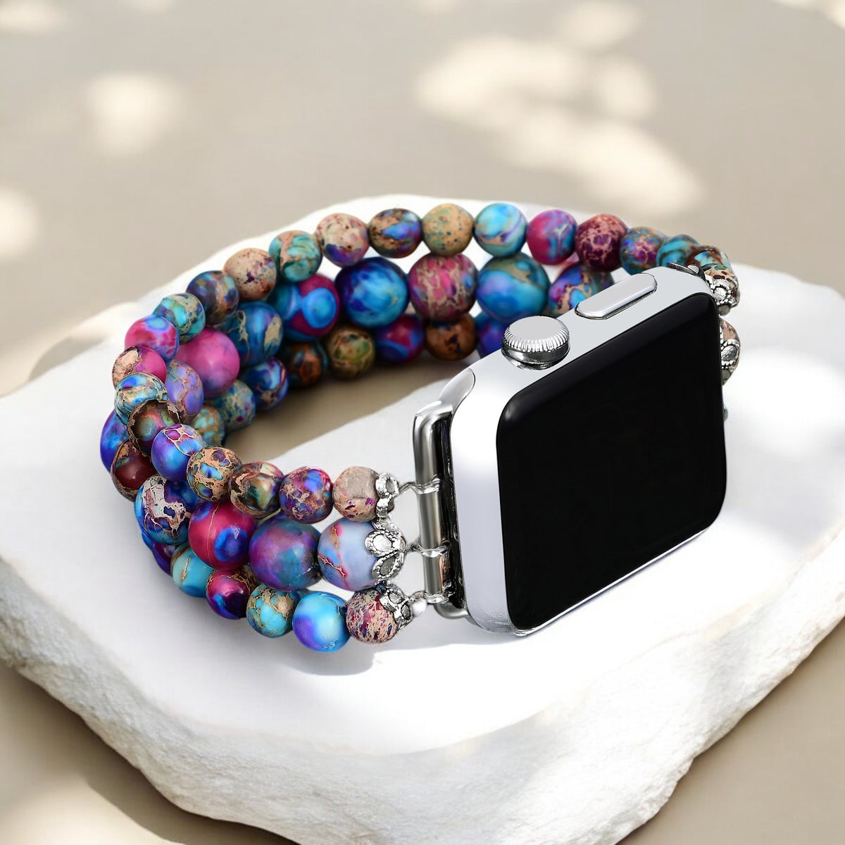 Wisteria Wonder Jasper Stretch-Uhrenarmband