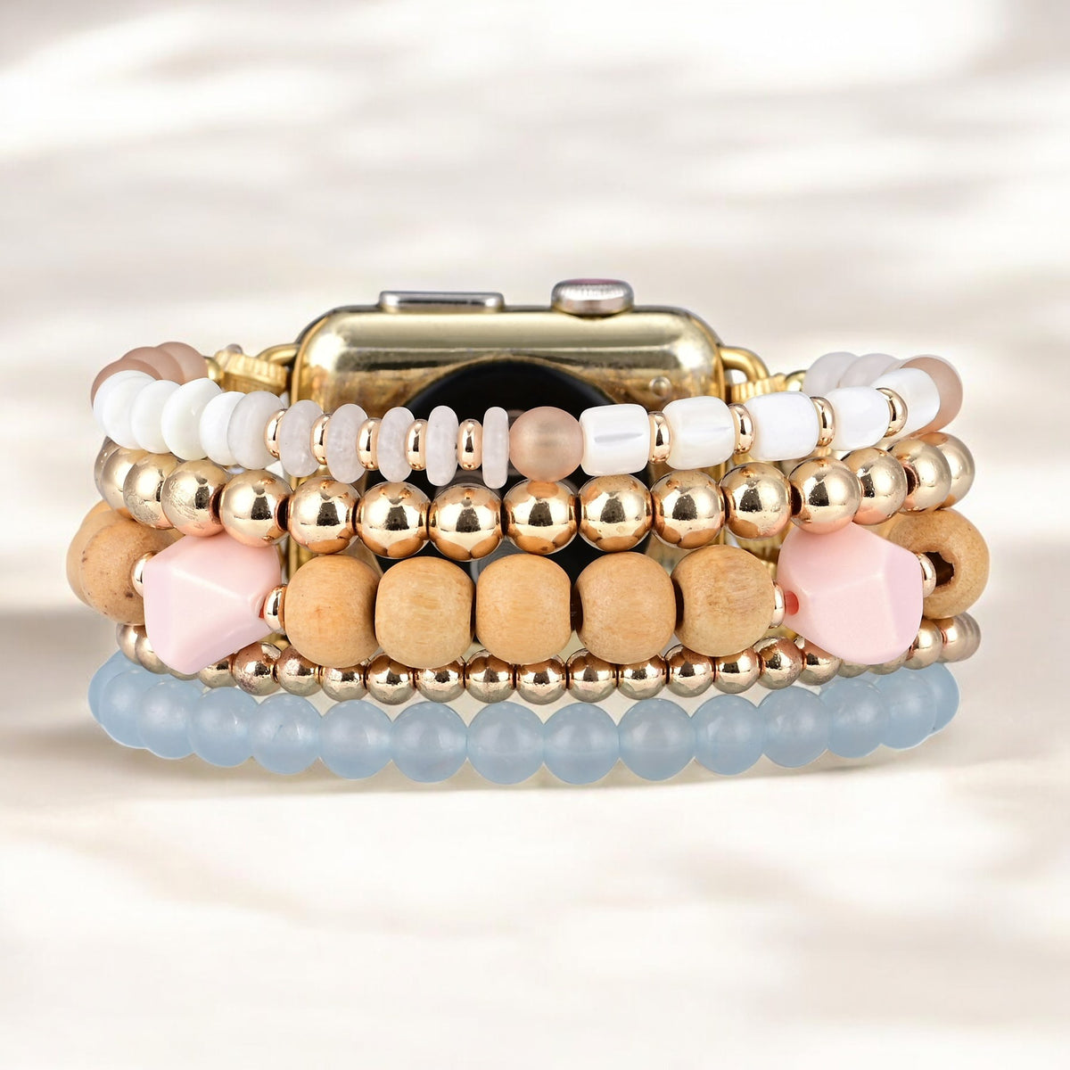 Apricot Mist Stretch Apple Watch Armband