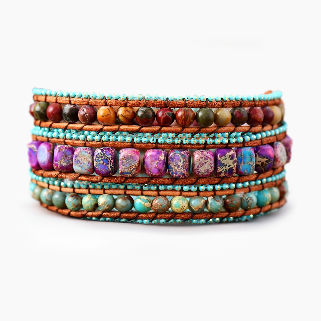 Bohemian Herz Wickelarmband