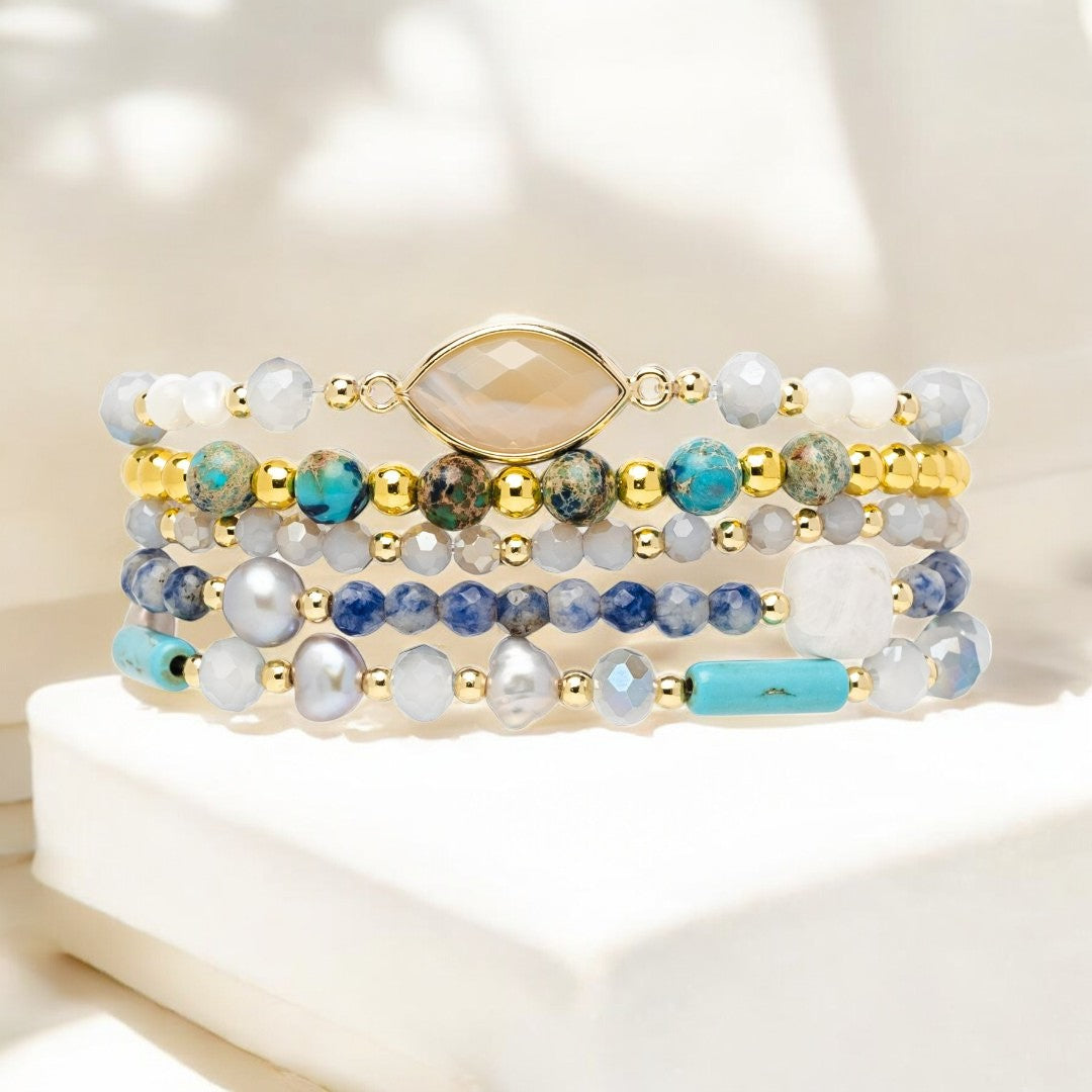 Kaschmir Türkis Stretch Apple Watch Armband