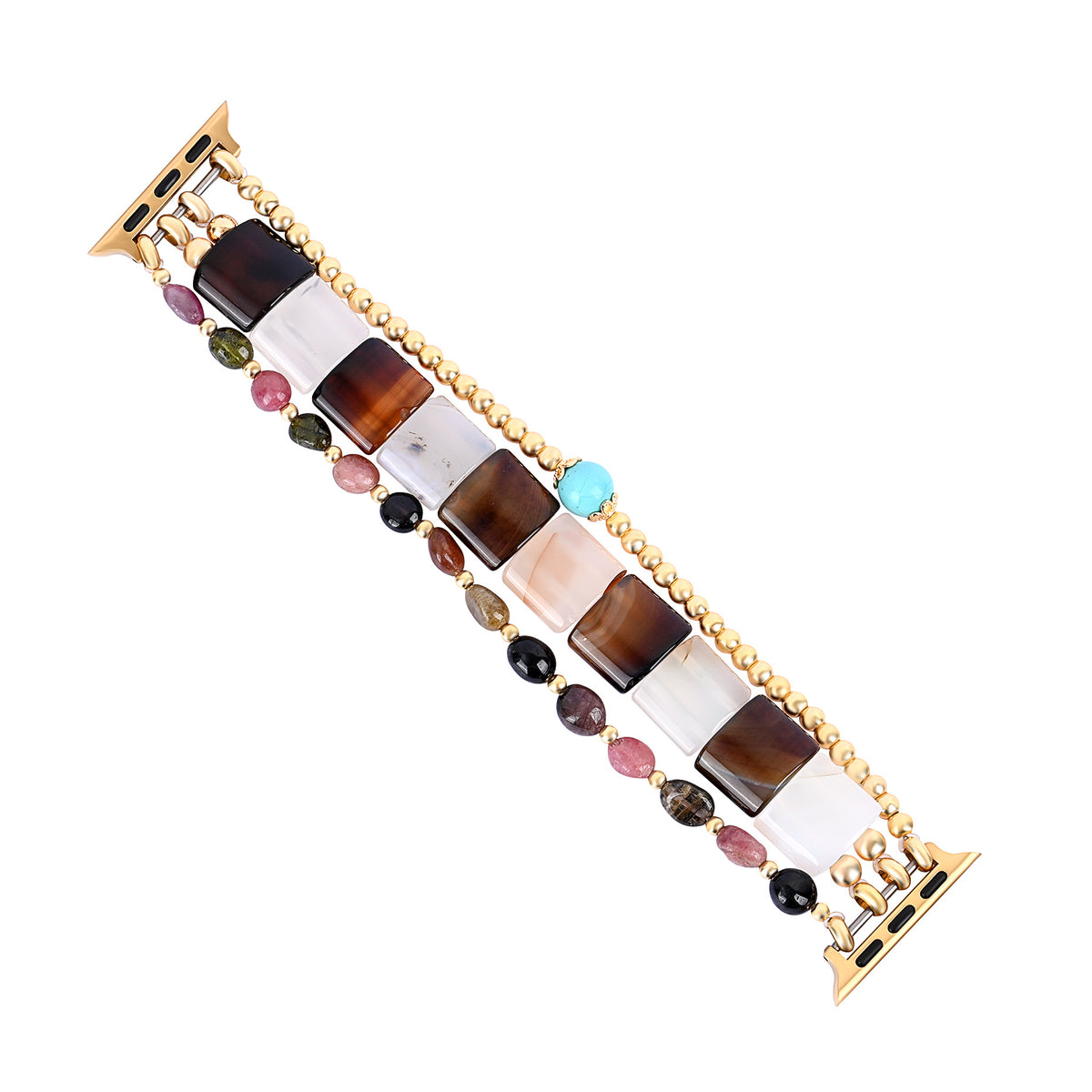 Midnight Bloom Turmalin Stretch Apple Watch Armband