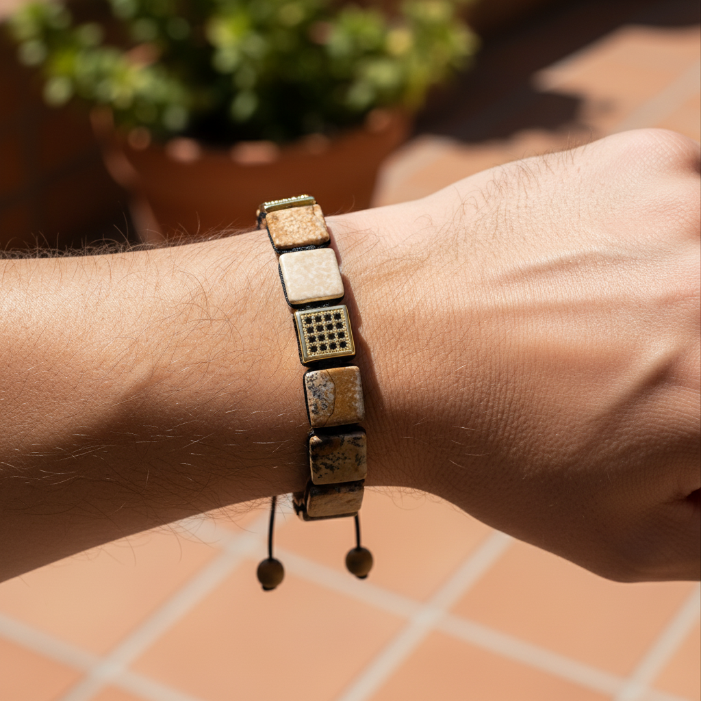 Herren Picture Stone Armband