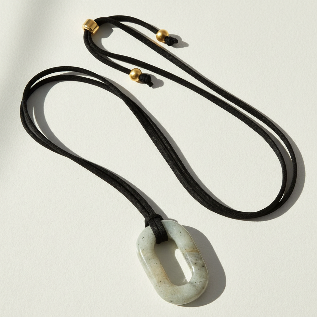 Wildleder Labradorit Gelassenheit Halskette