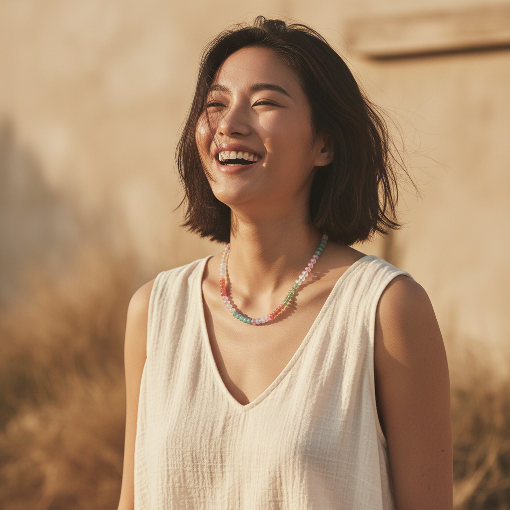 Aurora Edelstein Halskette