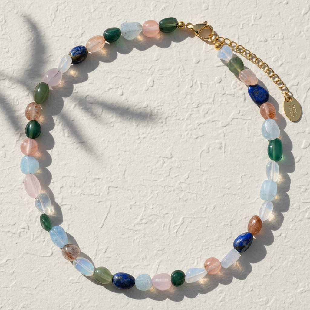 Collier en pierre à éclat mystique