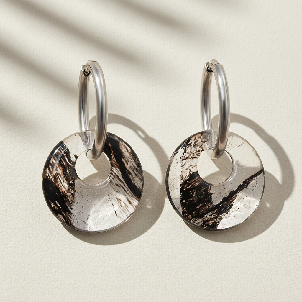 Boucles d'oreilles Eclipse Quartz