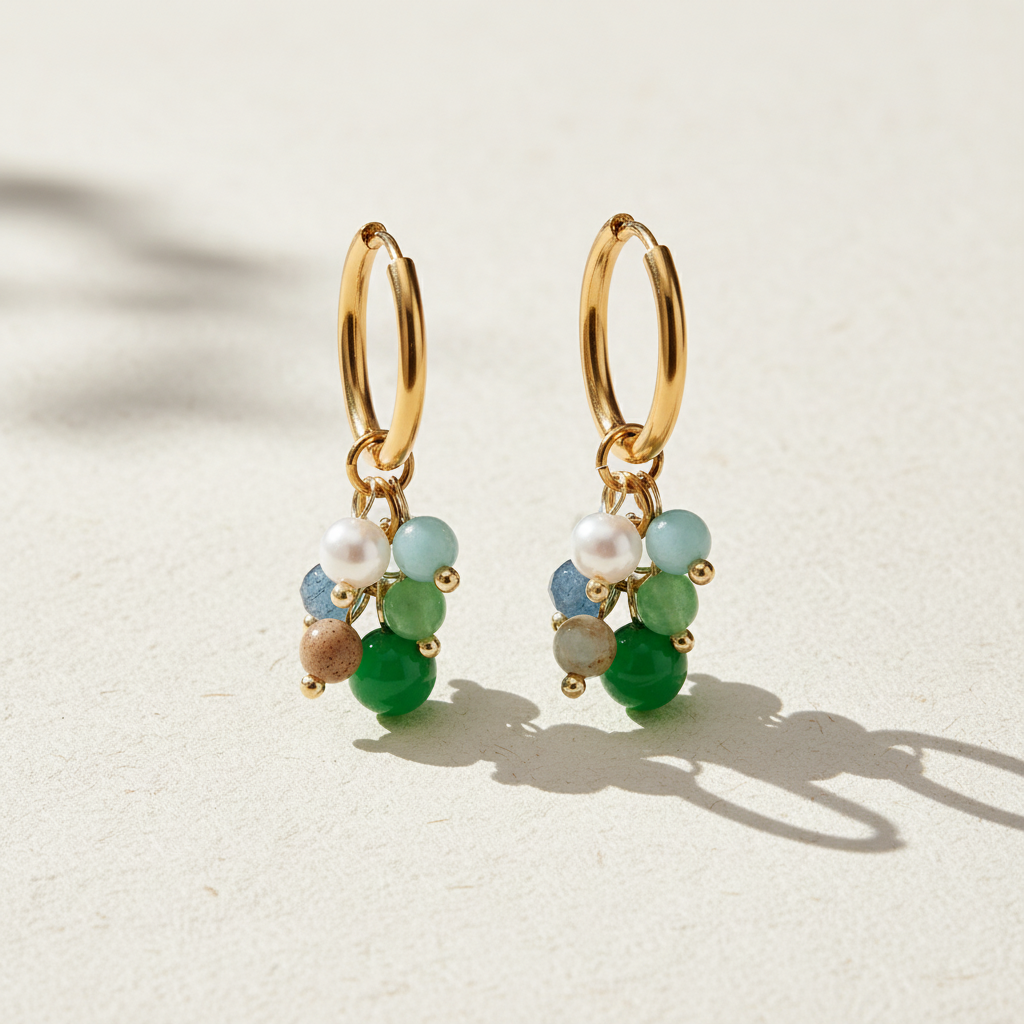 Boucles d'oreilles Jade Harmony