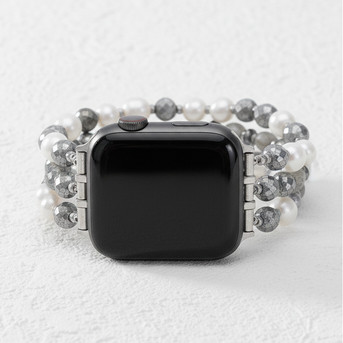 Lunar Luxus Perlen Dehnbares Apple Watch Armband
