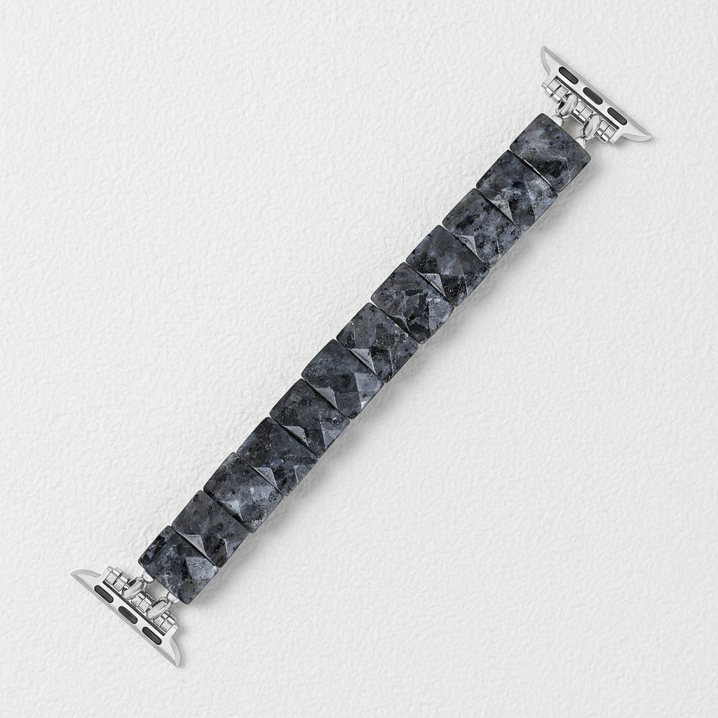 Bracelet extensible en pierre équilibre de minuit pour Apple Watch