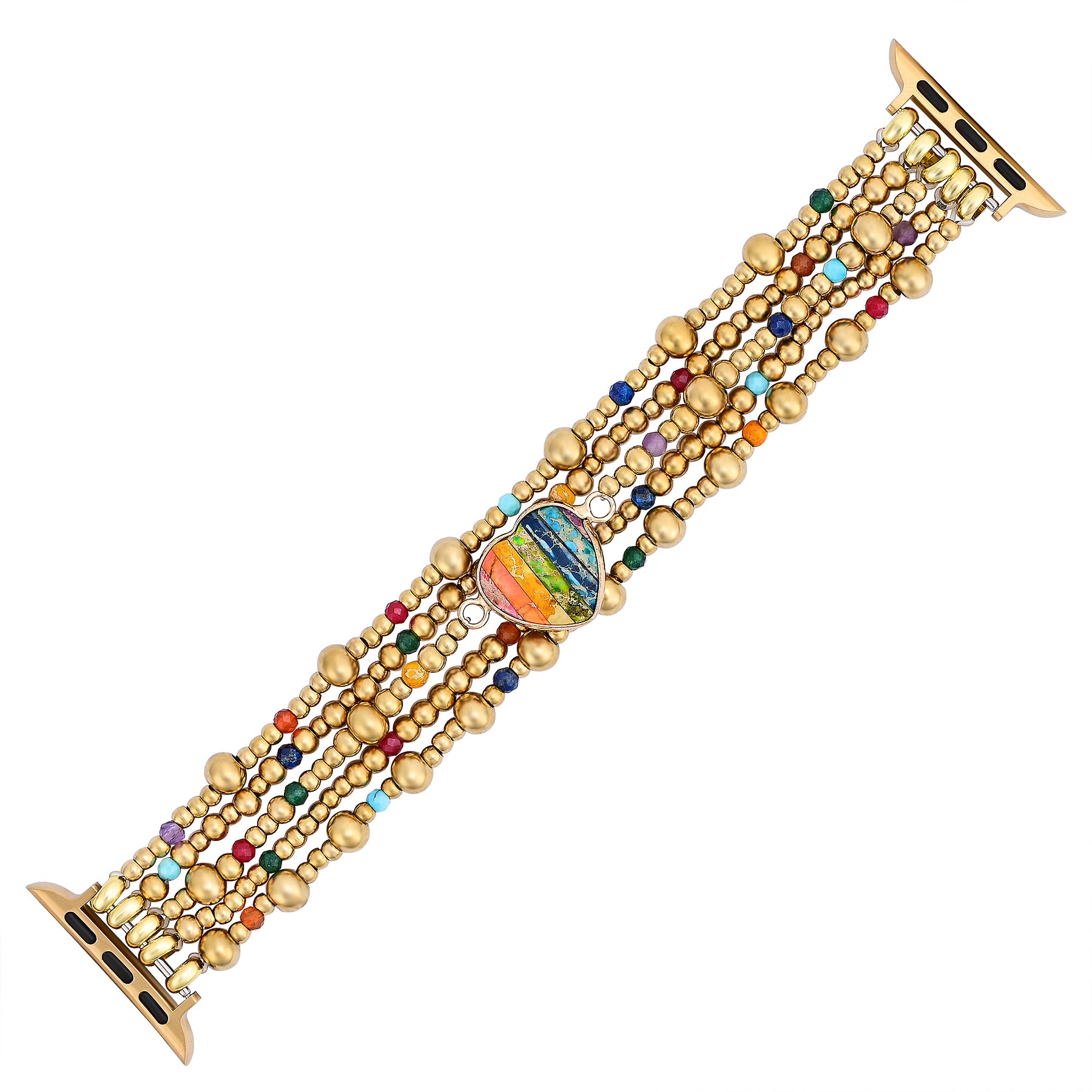 Golden Essence Heart Stretch Apple Watch Armband