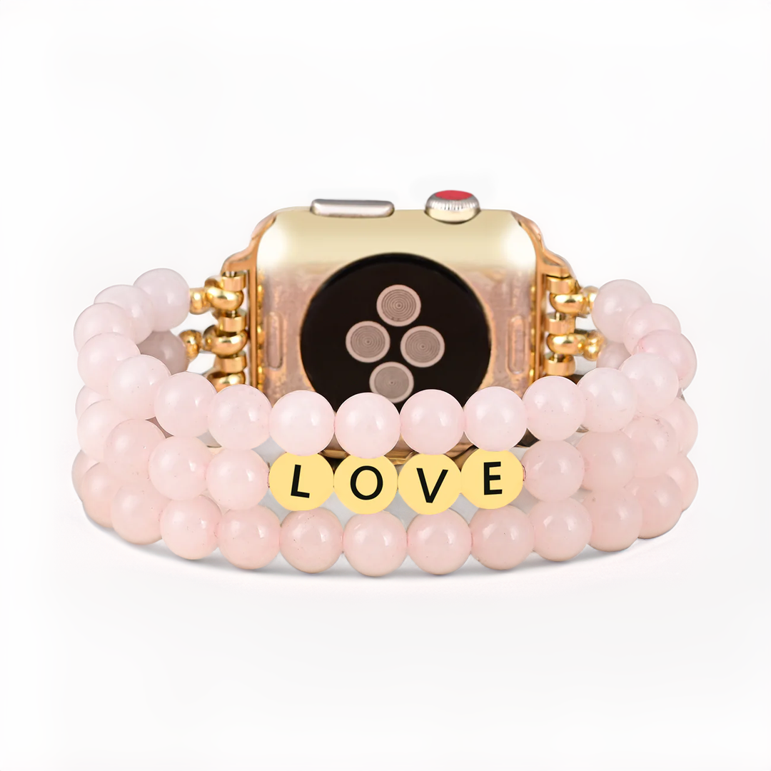 Rosequarz-Liebe Inspiration Apple Watch Armband