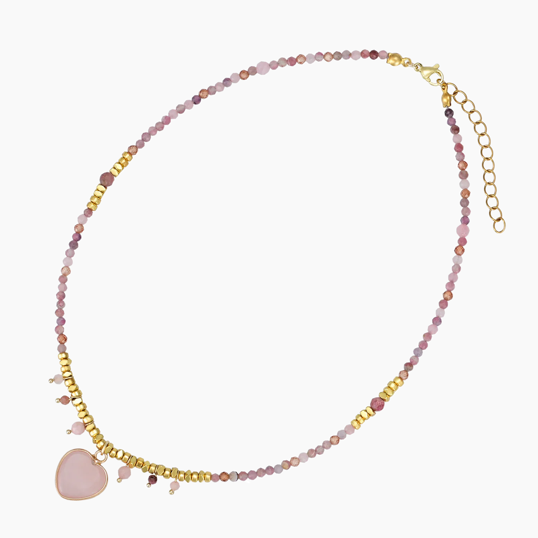 Valentinstags-Liebesherz-Halskette