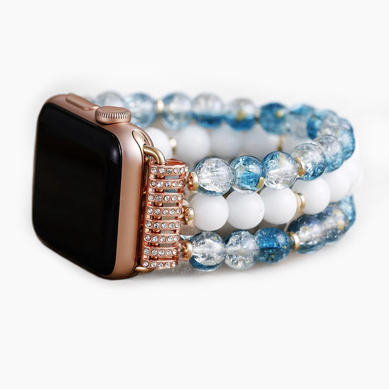 Crystal Jade Frost Stretch Uhrenarmband