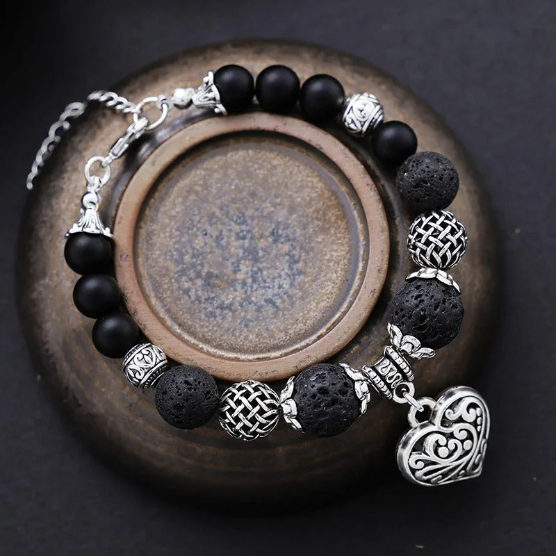 Mitternachtsherz Boho-Armband