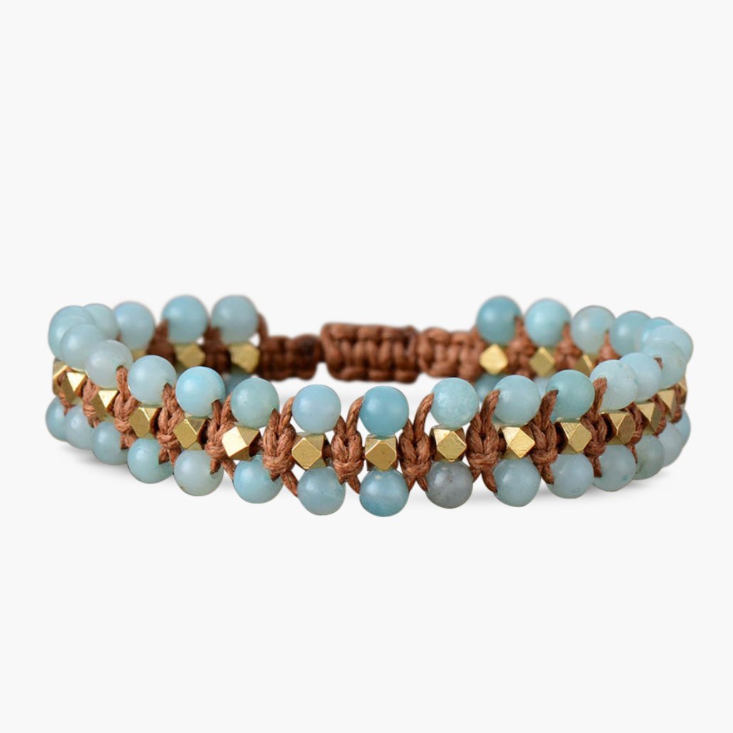 Healing Amazonite Bohemian Bracelet - Cape Diablo
