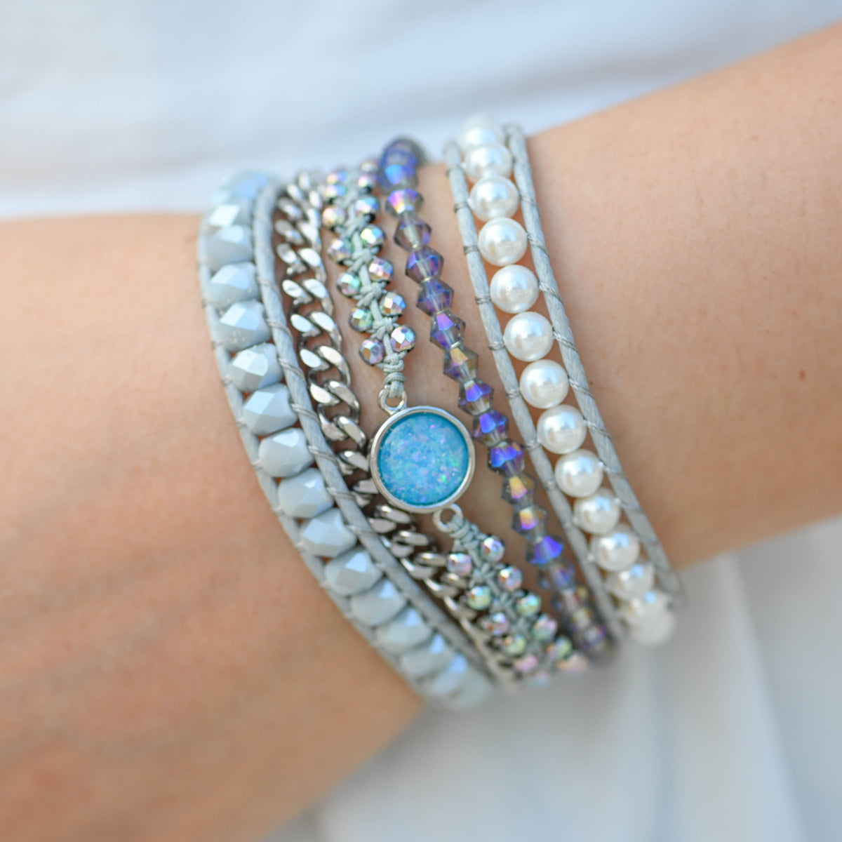 Healing Opal Protection Cuff Bracelet - Cape Diablo