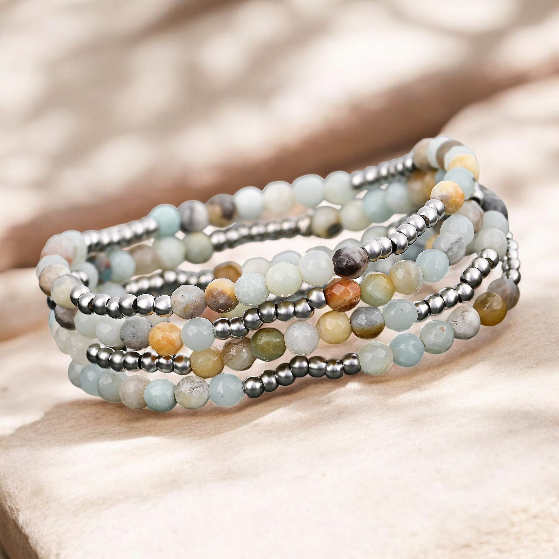 Ensemble de bracelets Brillance en amazonite