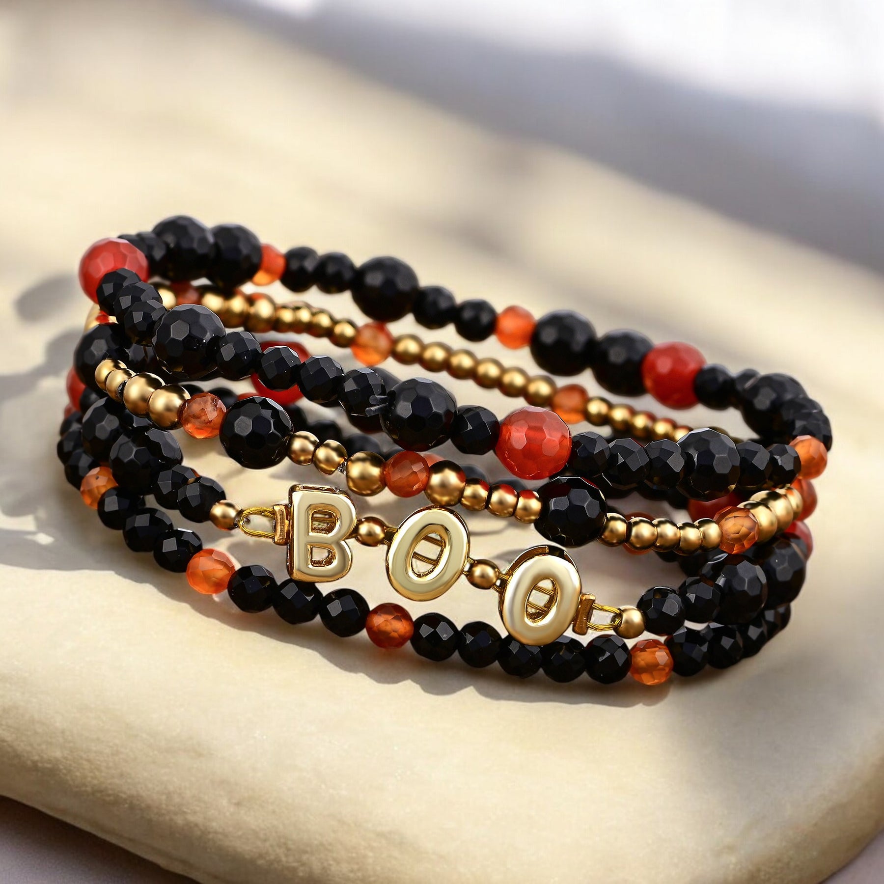 Ensemble de bracelets Patch de citrouille d'Halloween