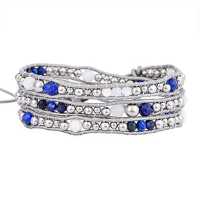 Himmlisches Lapis Schutz Wickelarmband