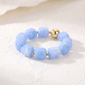 Azurblaues klobiges Armband