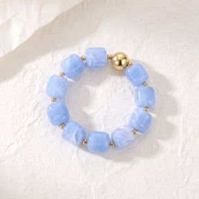 Azurblaues klobiges Armband