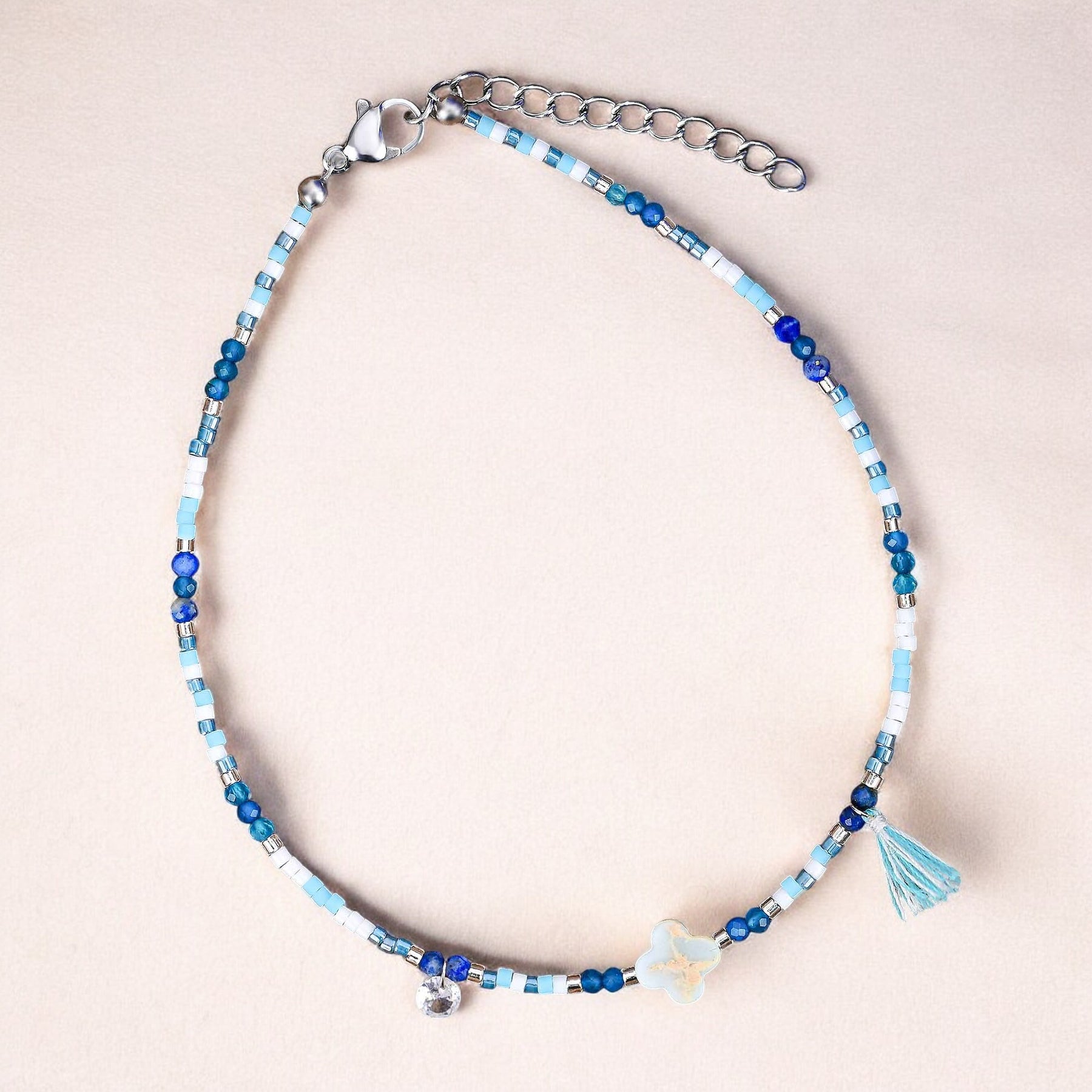 Ozeanbrise Lapis Fußkette